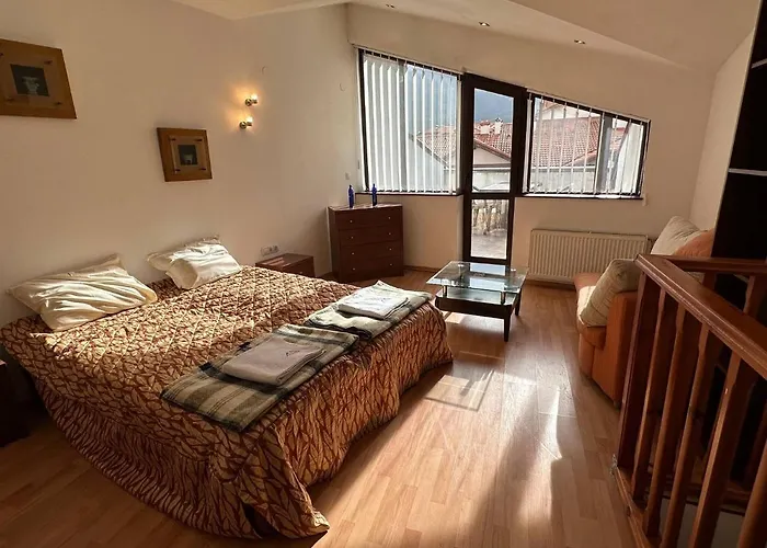 South Facing Bright Mountain View Penthouse - 2 Balconies, 300mbps Wifi, Washer Apartman Banszko