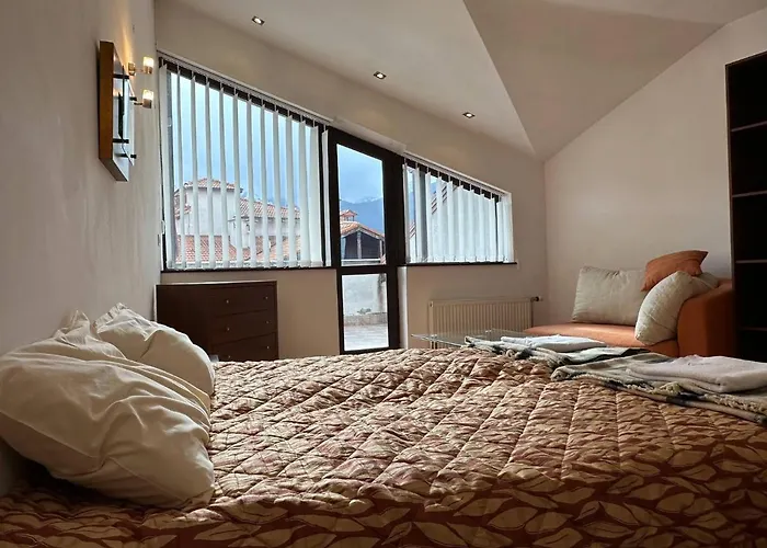 Apartman South Facing Bright Mountain View Penthouse - 2 Balconies, 300mbps Wifi, Washer Banszko